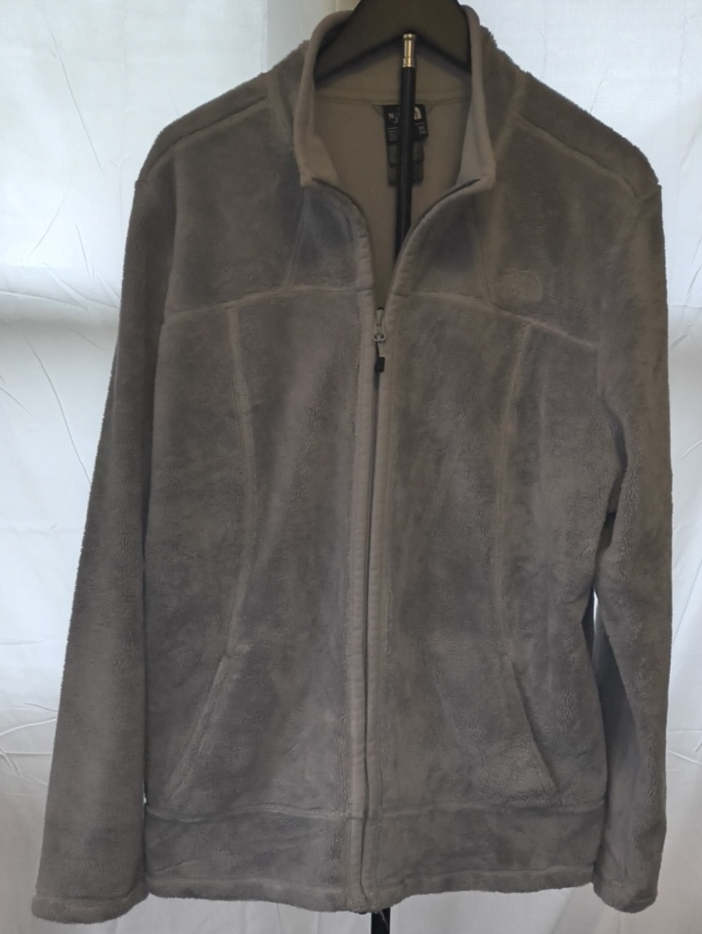 Women's Gray Full-Zip Fleece Jacket